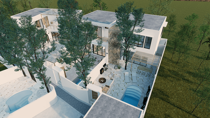 three bedroom villa in Bingin for sale