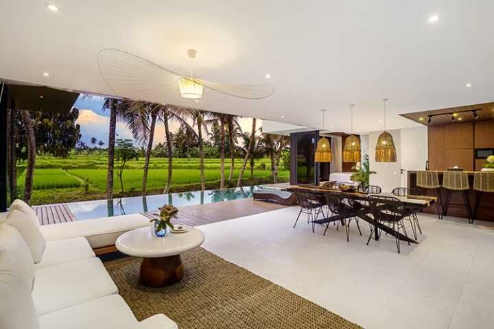 Villa with Stunning Rice Field Views