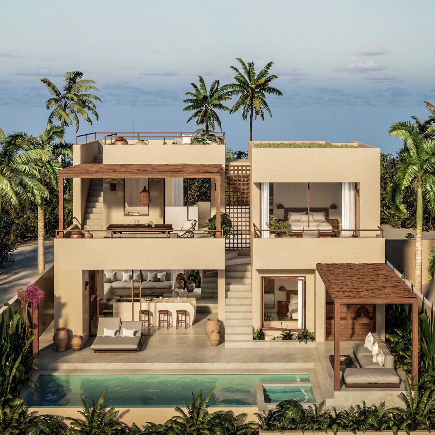 Luxury 3 Bedroom Villa with Stunning Ricefield and Sunset Views in Kaba Kaba — Property ID N825