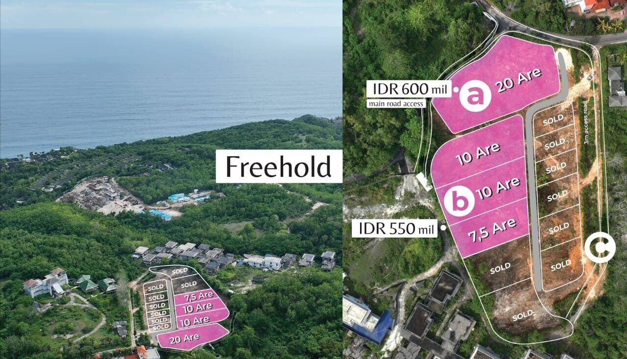 Prime Land di Uluwatu 2 menit dari Savaya Club – Tanah Dijual di Bali — ID Properti DE771