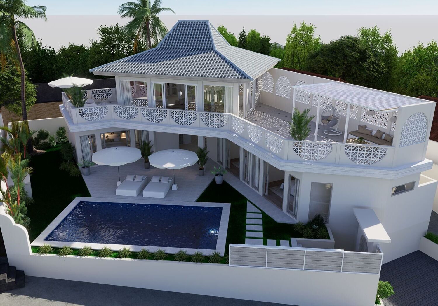 Luxury 3 Bedroom Villa with Stunning Ricefield and Sunset Views in Kaba Kaba — Property ID N825