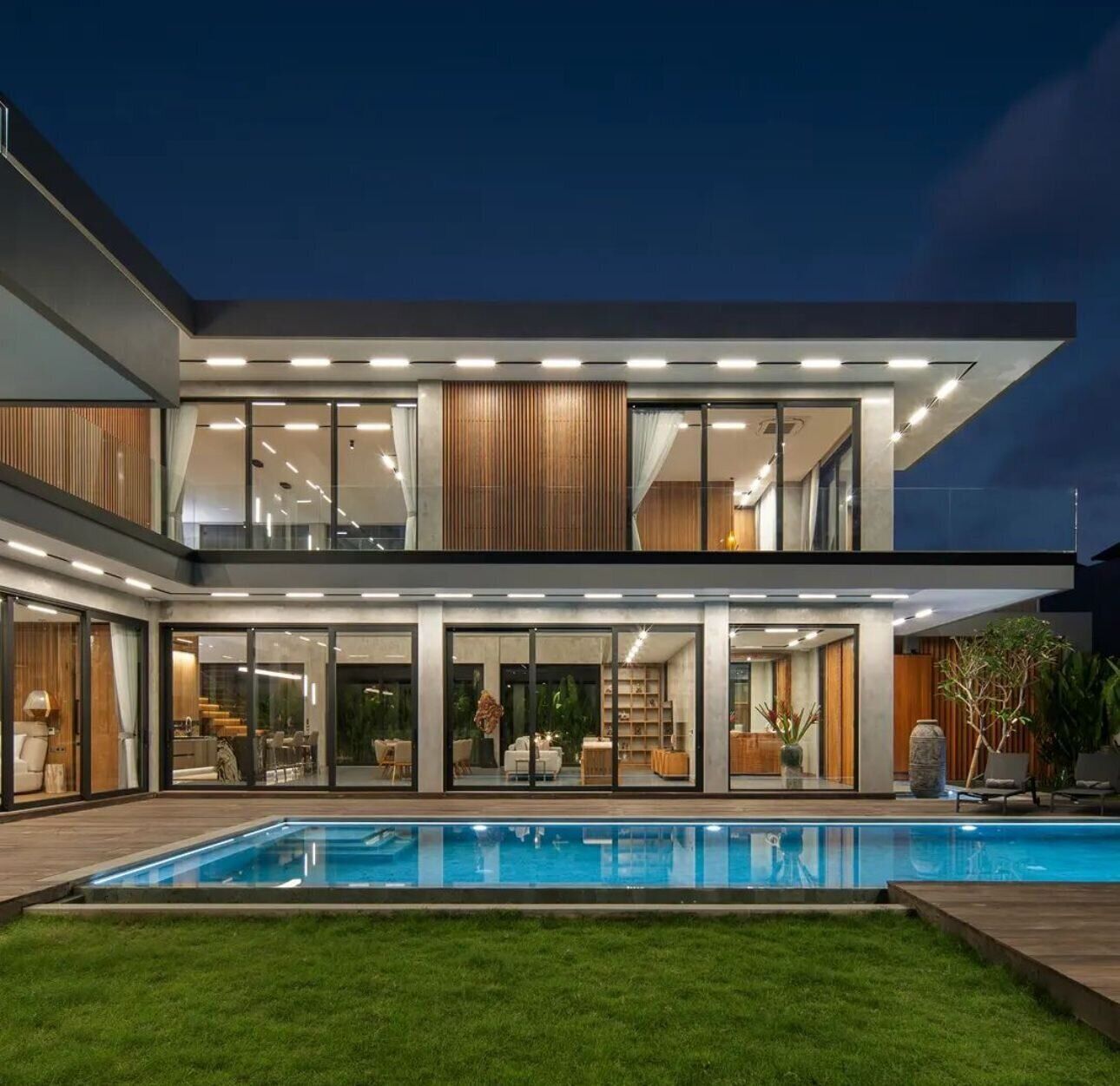 Modern Contemporary 4-Bedroom Villa for Rent Monthly/Yearly in Umalas — Property ID FA817