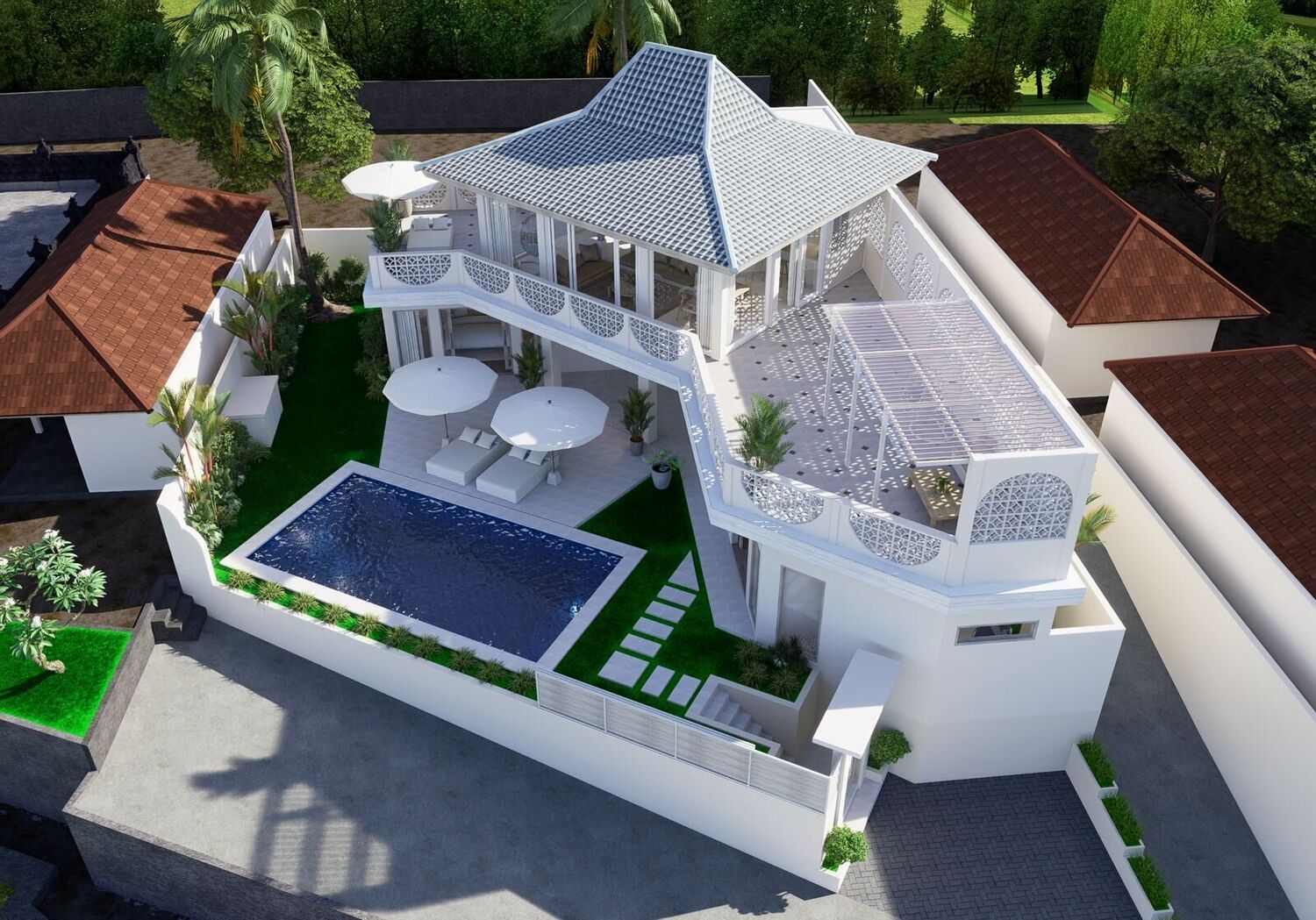 Luxury 3 Bedroom Villa with Stunning Ricefield and Sunset Views in Kaba Kaba — Property ID N825