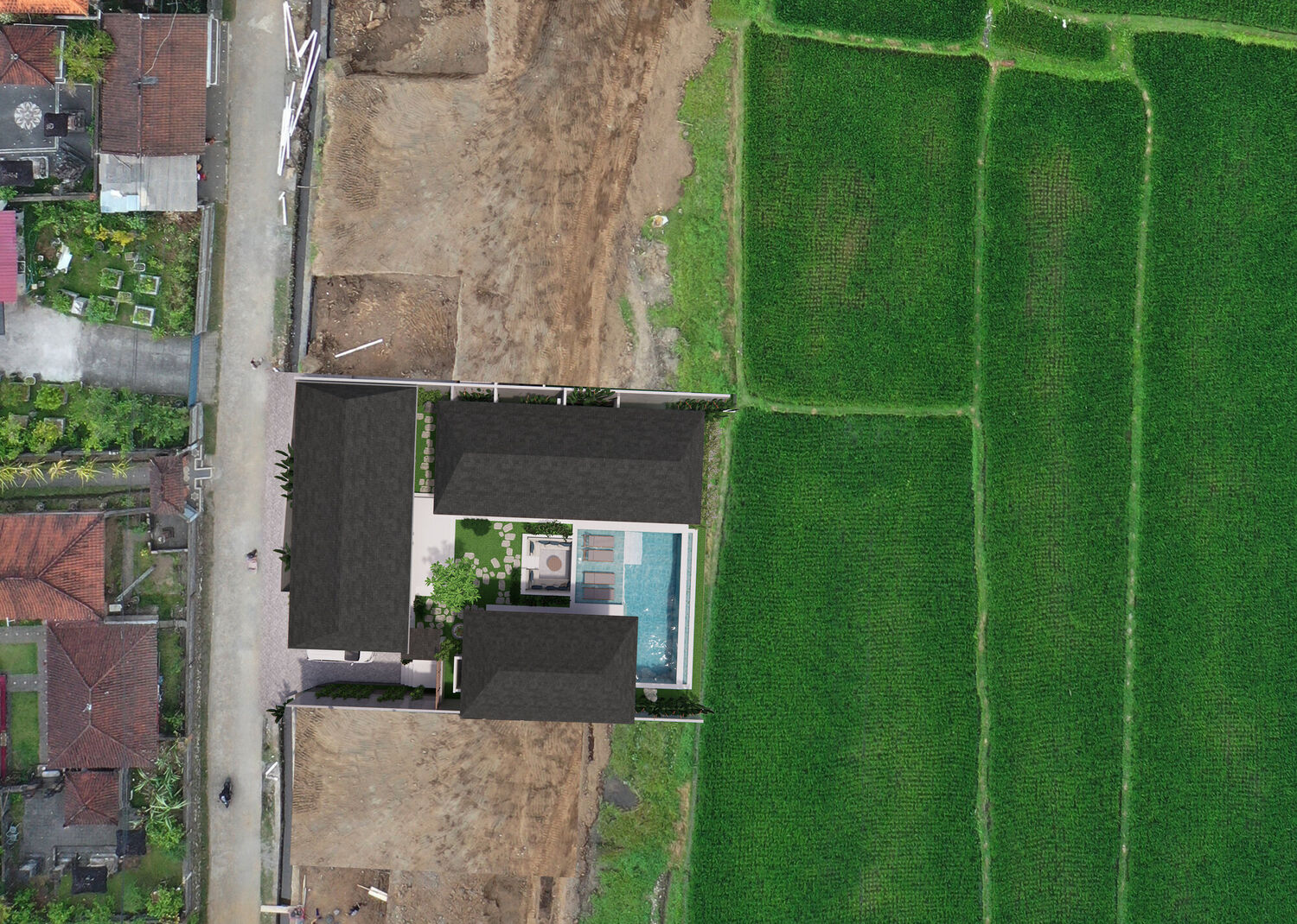 Tranquil Rice Field Villas in Pejeng – Spacious 2 & 3 Bedroom Homes with Uninterrupted Views — Property ID SC861