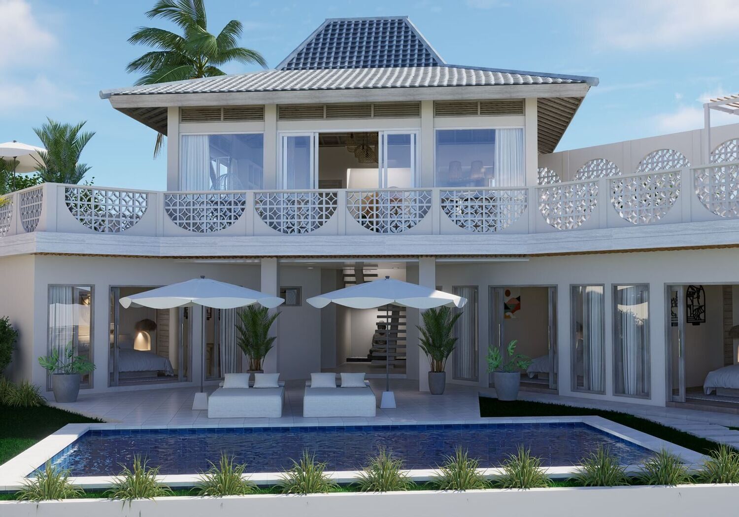 Luxury 3 Bedroom Villa with Stunning Ricefield and Sunset Views in Kaba Kaba — Property ID N825