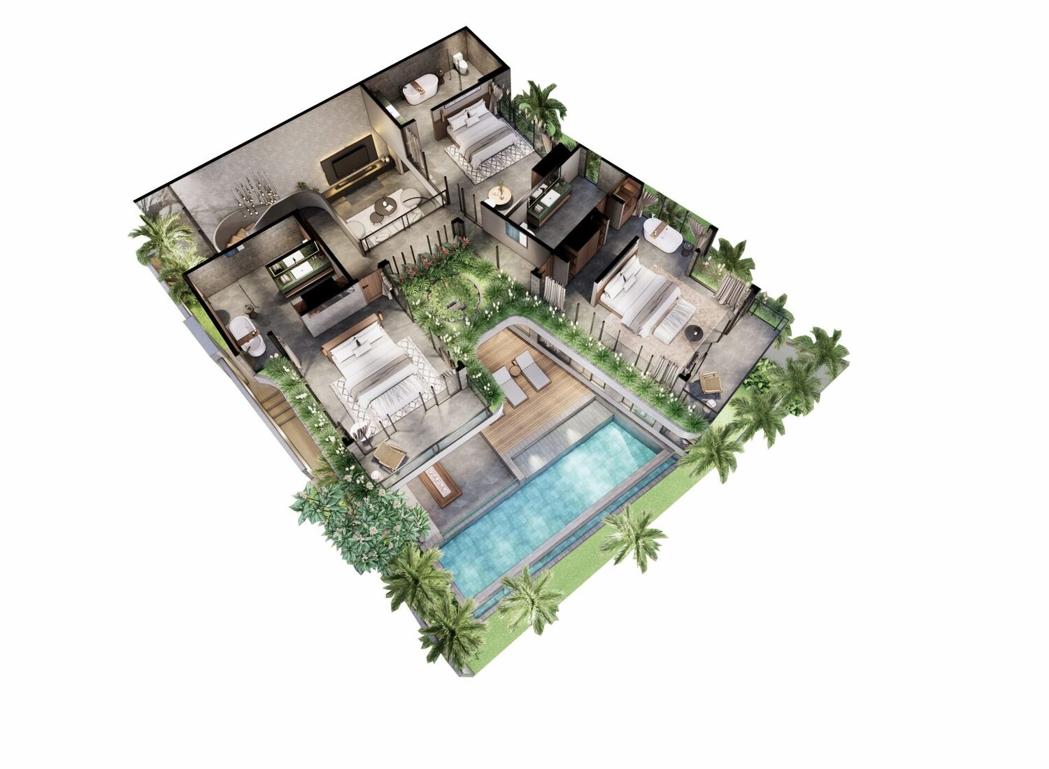 Elegant 4-Bedroom Contemporary Villa in Ubud — Property ID SC808