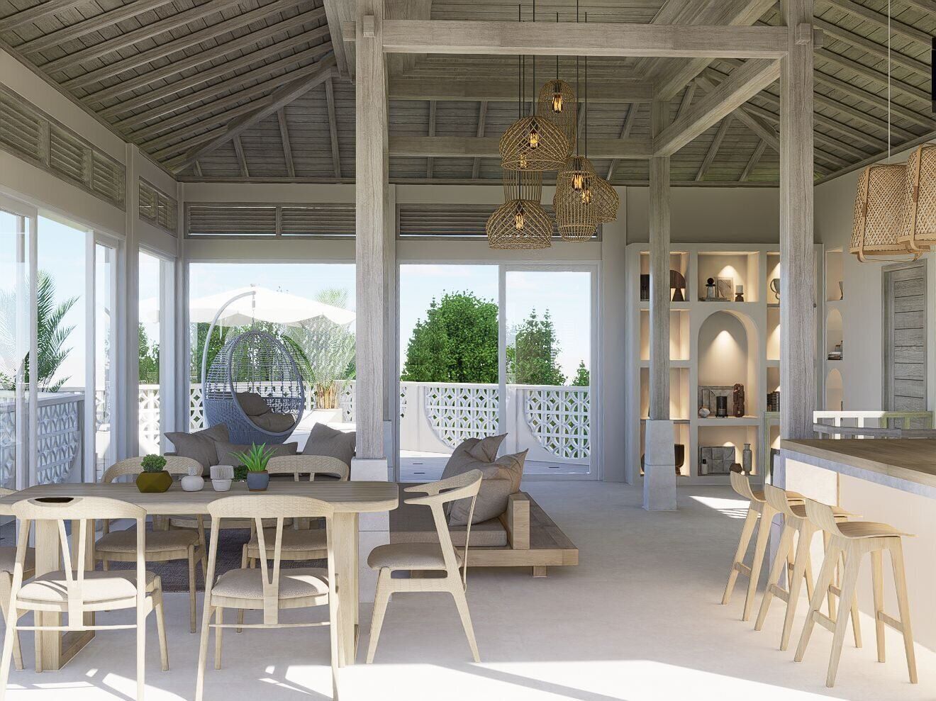 Luxury 3 Bedroom Villa with Stunning Ricefield and Sunset Views in Kaba Kaba — Property ID N825