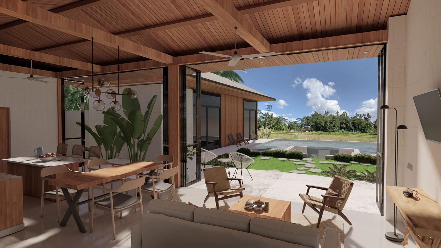 Tranquil Rice Field Villas in Pejeng – Spacious 2 & 3 Bedroom Homes with Uninterrupted Views — Property ID SC861