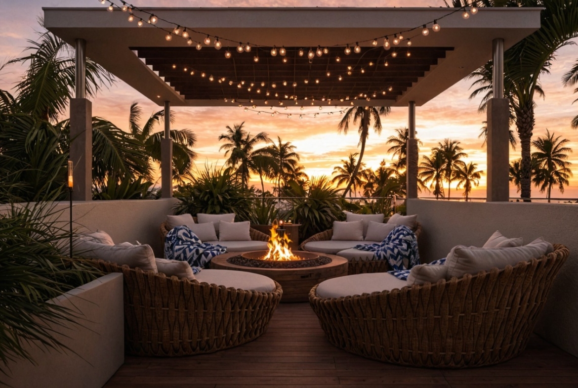 Villas with Rooftop Lounges in Sanur