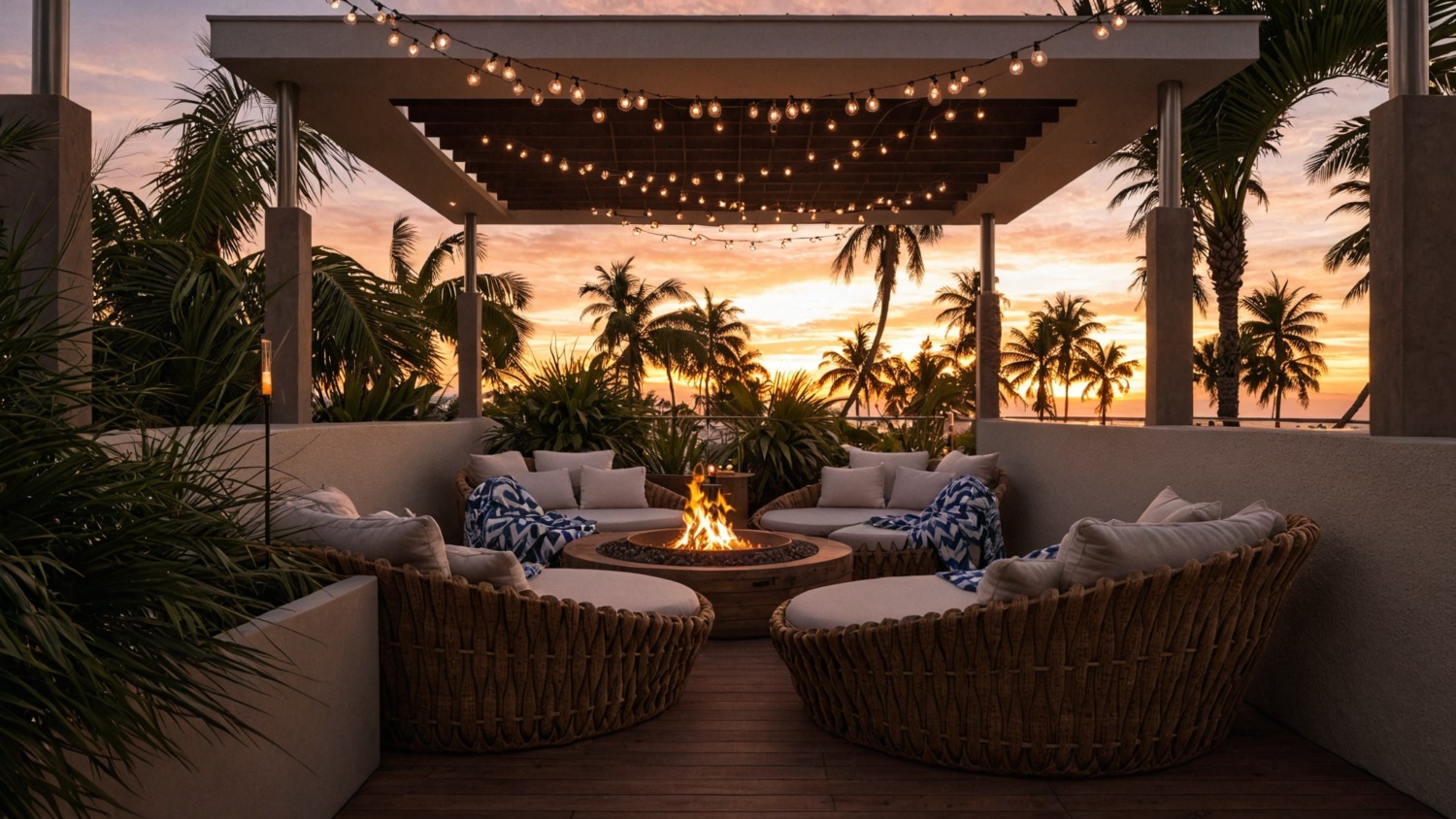 Villas with Rooftop Lounges in Sanur