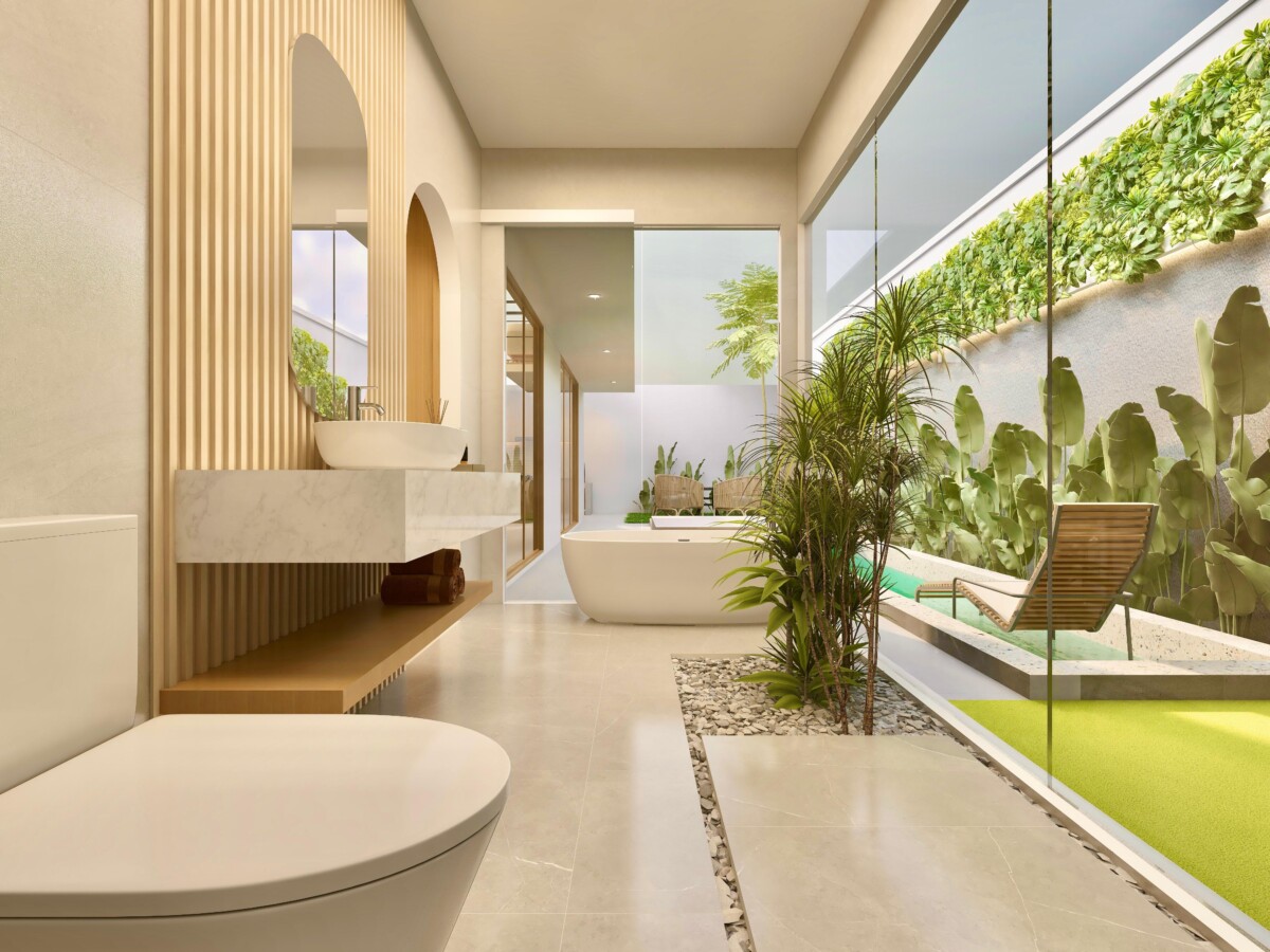 Contemporary 1.5-bedroom Villa with Mezzanine, Garden and Private Pool — Property ID DI913