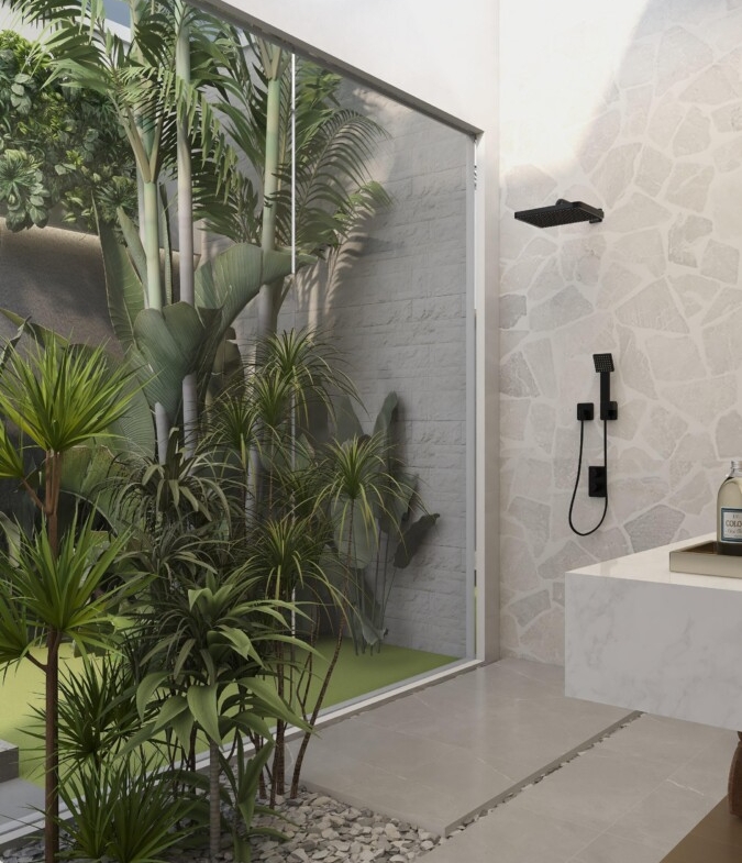 Contemporary 1.5-bedroom Villa with Mezzanine, Garden and Private Pool — Property ID DI913
