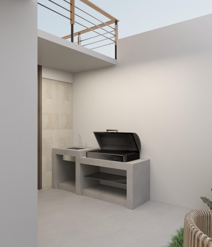 Contemporary 1.5-bedroom Villa with Mezzanine, Garden and Private Pool — Property ID DI913