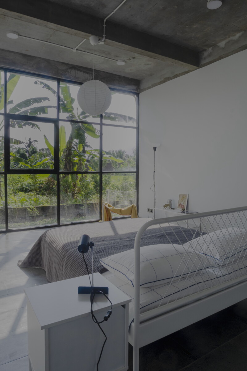 Modern Industrial 3-Bedroom Villa with Rice Field Views in Central Ubud — Property ID SC916