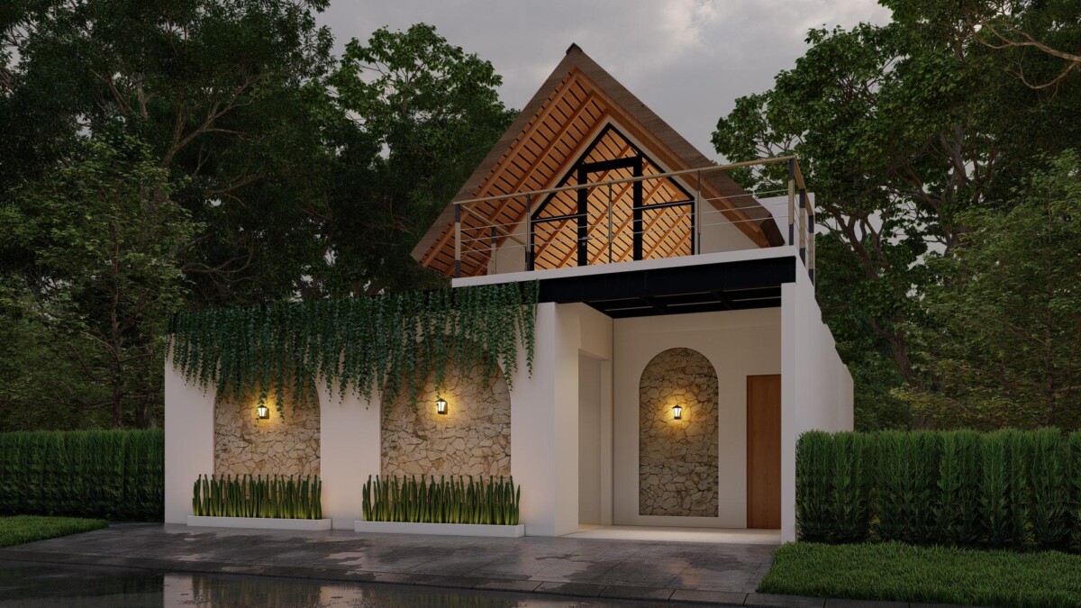 Contemporary 1.5-bedroom Villa with Mezzanine, Garden and Private Pool — Property ID DI913