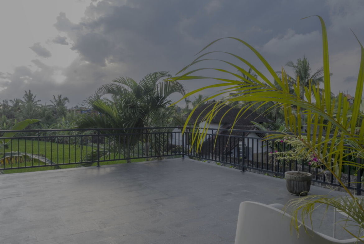 Modern Industrial 3-Bedroom Villa with Rice Field Views in Central Ubud — Property ID SC916