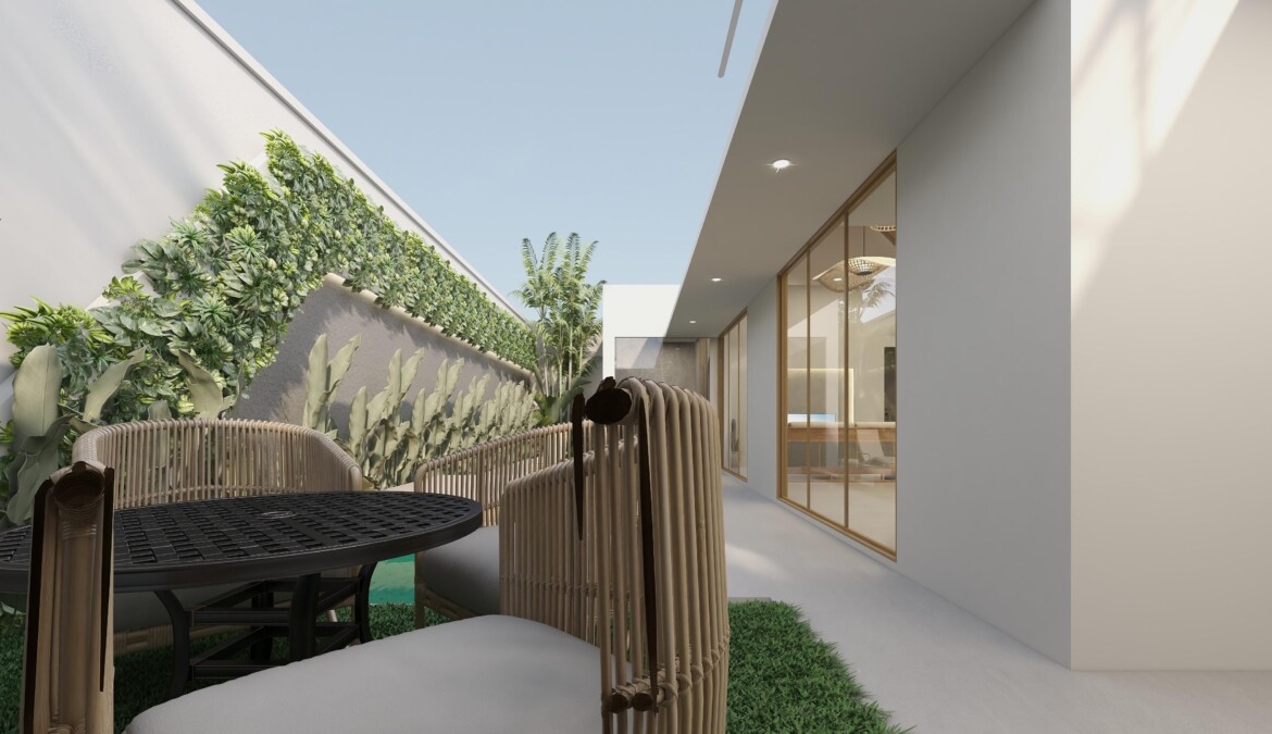 Contemporary 1.5-bedroom Villa with Mezzanine, Garden and Private Pool — Property ID DI913