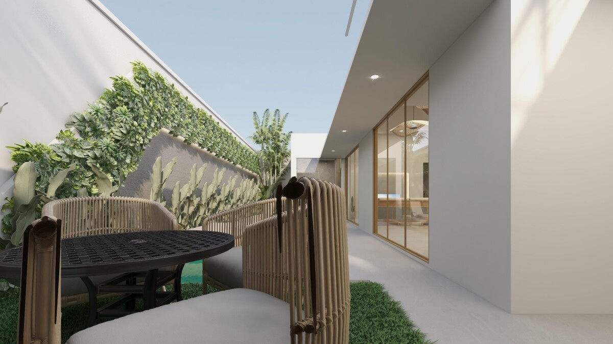 Contemporary 1.5-bedroom Villa with Mezzanine, Garden and Private Pool — Property ID DI913