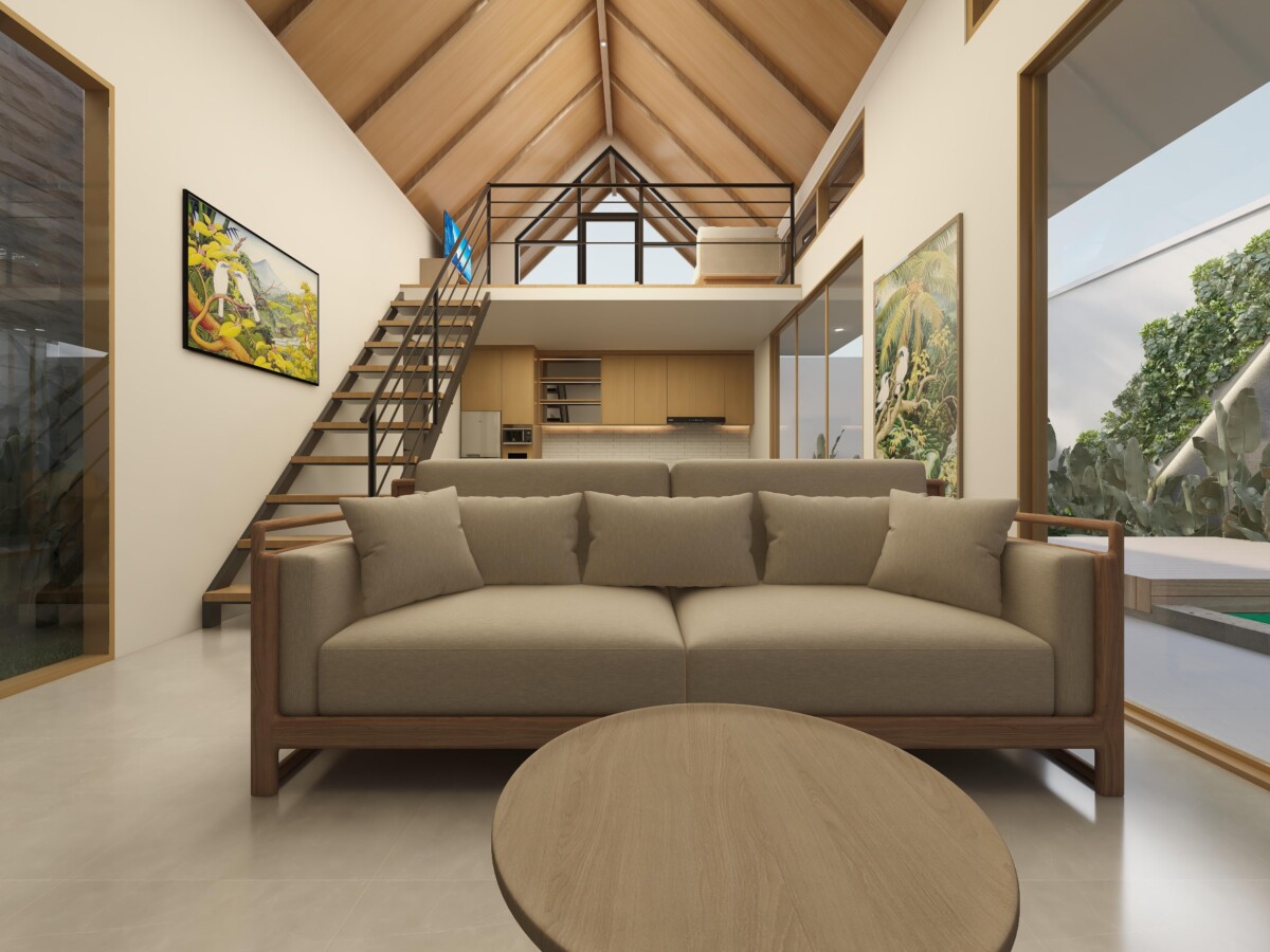 Contemporary 1.5-bedroom Villa with Mezzanine, Garden and Private Pool — Property ID DI913