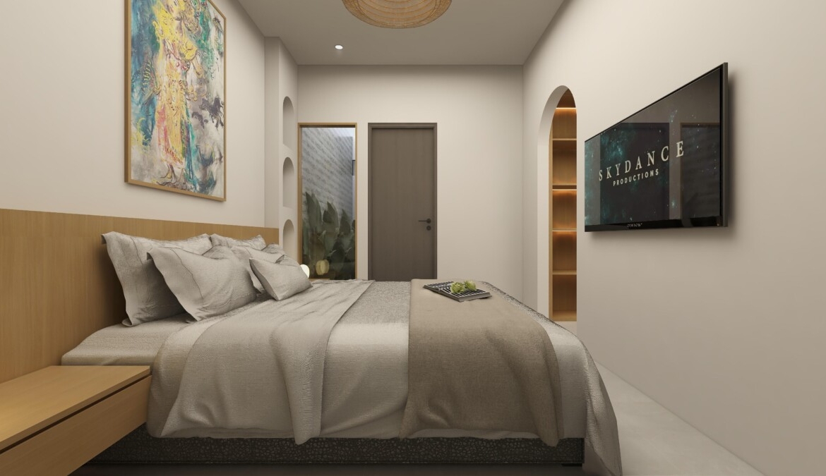 Contemporary 1.5-bedroom Villa with Mezzanine, Garden and Private Pool — Property ID DI913