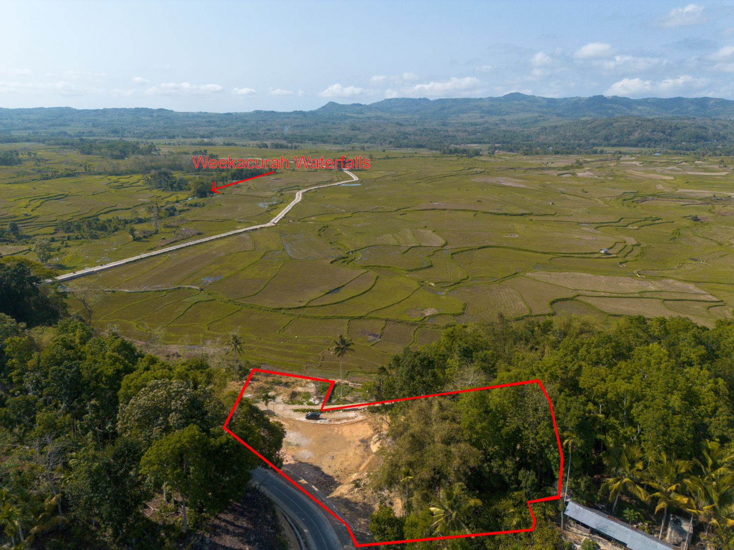 Freehold Land for Sale – 71 Are in Waikacura, Sumba – Near Wee Kucara Waterfall — Property ID DE896