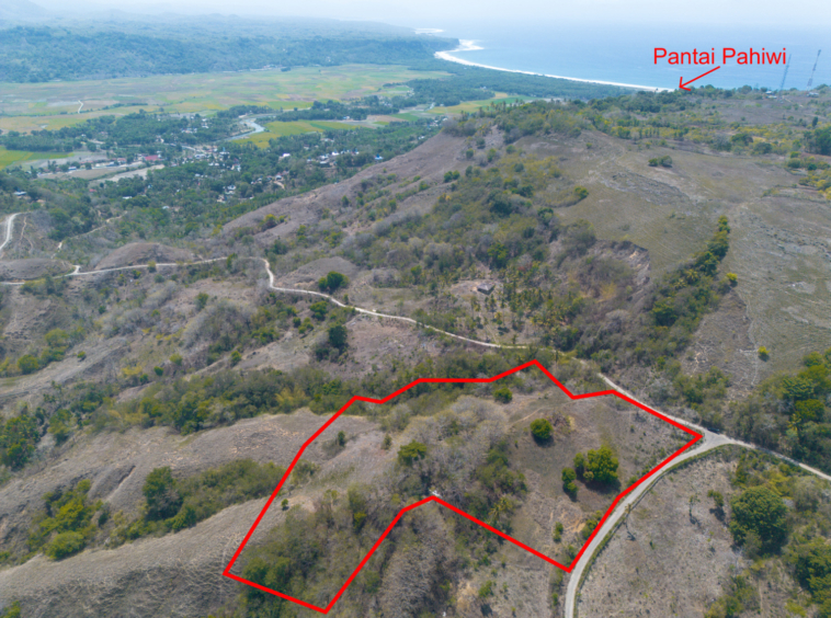 Terrain en pleine propriété à vendre à Wanokaka, Sumba – 2,6 hectares avec vue sur l’océan — Property ID DE903