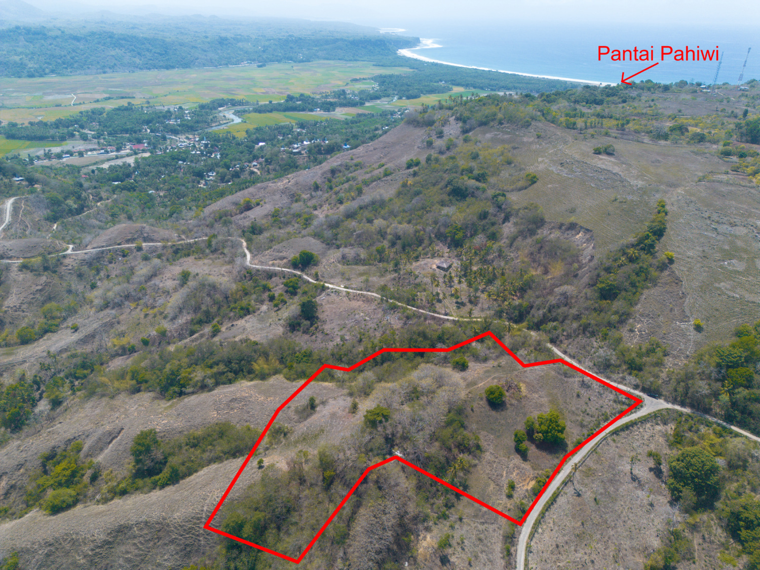 Freehold Land for Sale in Wanokaka, Sumba – 2.6 Hectares with Ocean Views — Property ID DE903