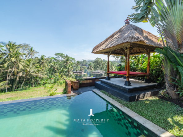 Freehold Villa with Rice Field Views in Ubud for Sale
